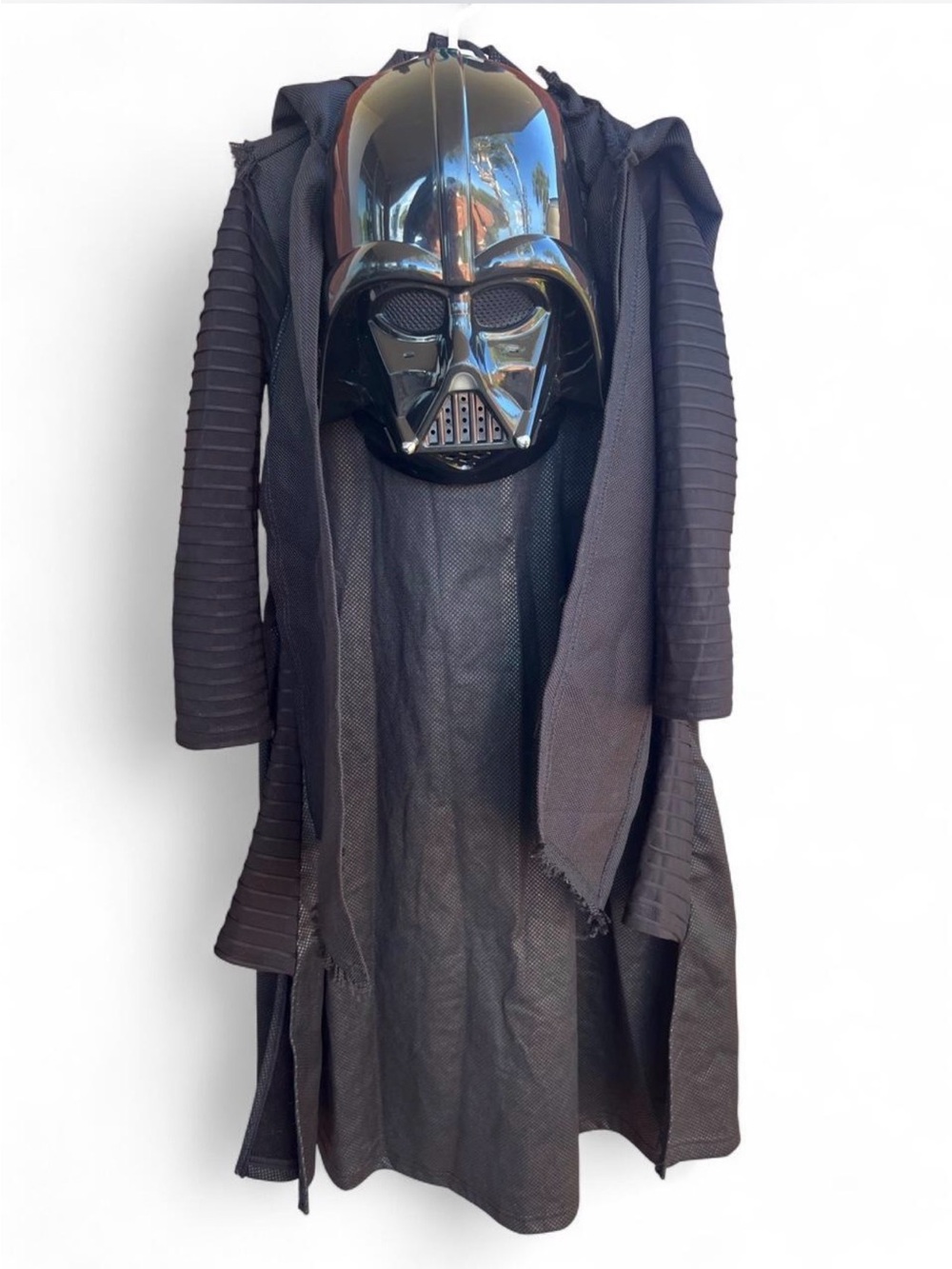 Disney Store Darth Vader Costume Kids Size 5/6 Star Wars Mask & Belt